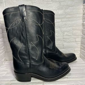 BLACK COWBOY BOOTS